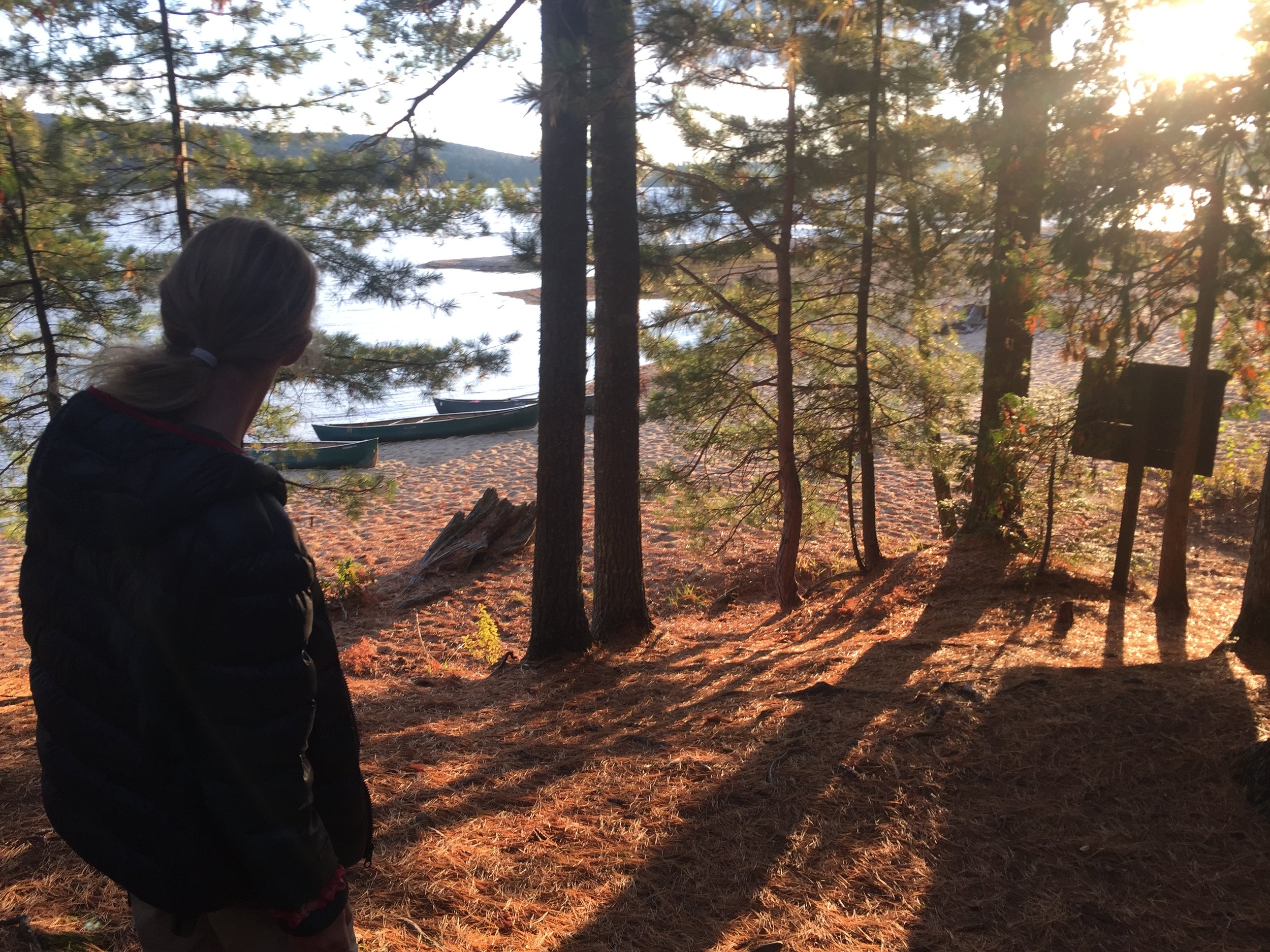 Monty in the Maine woods on a canoe trip, 2015.