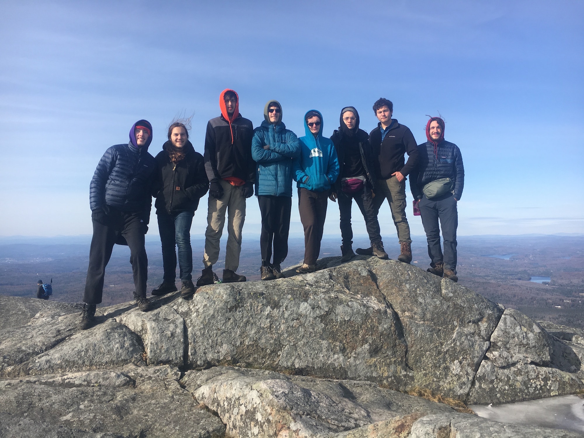 the Fall ‘18 cohort at the summit of our neighbor mountain, Mt. Monadnock